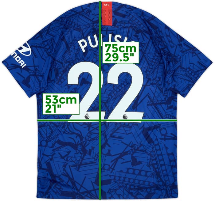 2019-20 Chelsea Home Shirt Pulisic #22 - 8/10 - (L)