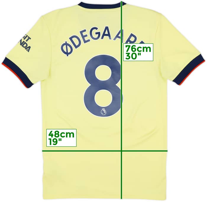 2021-22 Arsenal Away Shirt Odegaard #8 - 8/10 - (S)