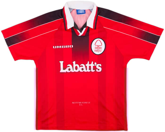 1996-97 Nottingham Forest Home Shirt Haaland #18 - 9/10 - (L)