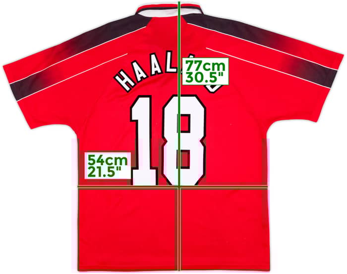 1996-97 Nottingham Forest Home Shirt Haaland #18 - 9/10 - (L)