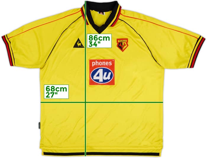 1999-01 Watford Home Shirt - 8/10 - (XXL)
