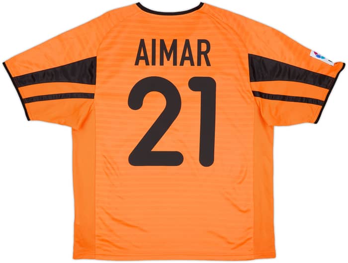 2001-02 Valencia Away Shirt Aimar #21 - 8/10 - (M)