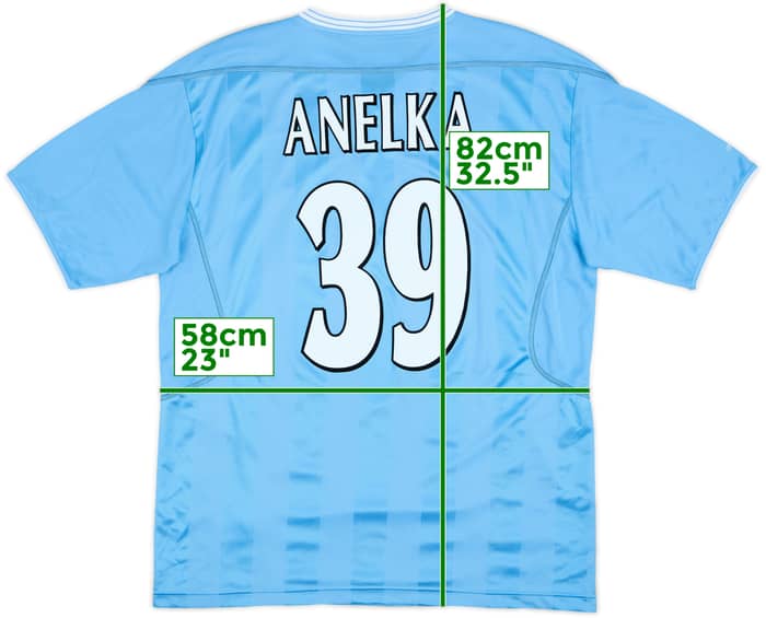 2003-04 Manchester City Home Shirt Anelka #39 - 9/10 - (L)