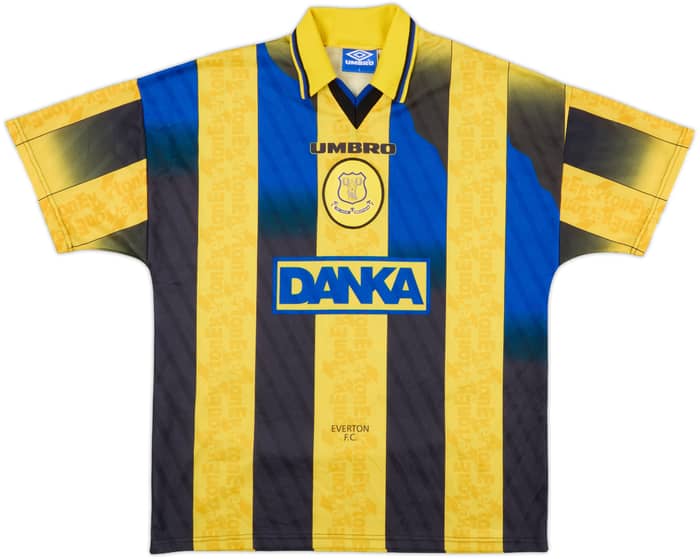 1996-98 Everton Away Shirt Ferguson #9 - 9/10 - (L)