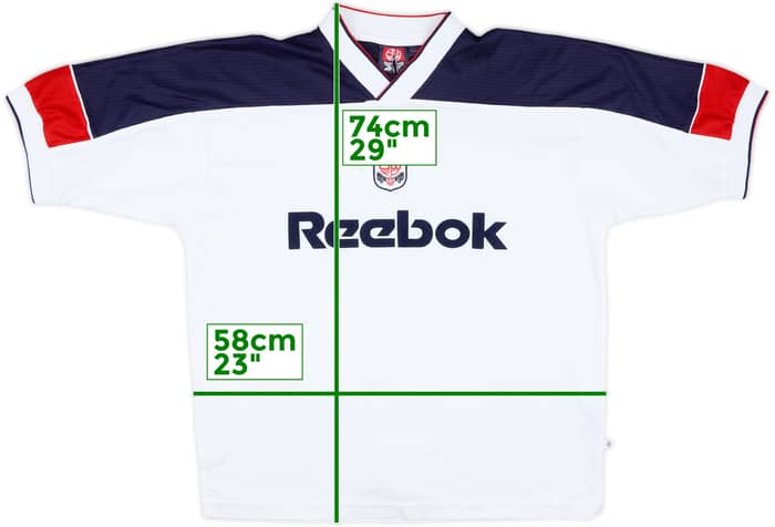 1999-01 Bolton Home Shirt - 8/10 - (L)