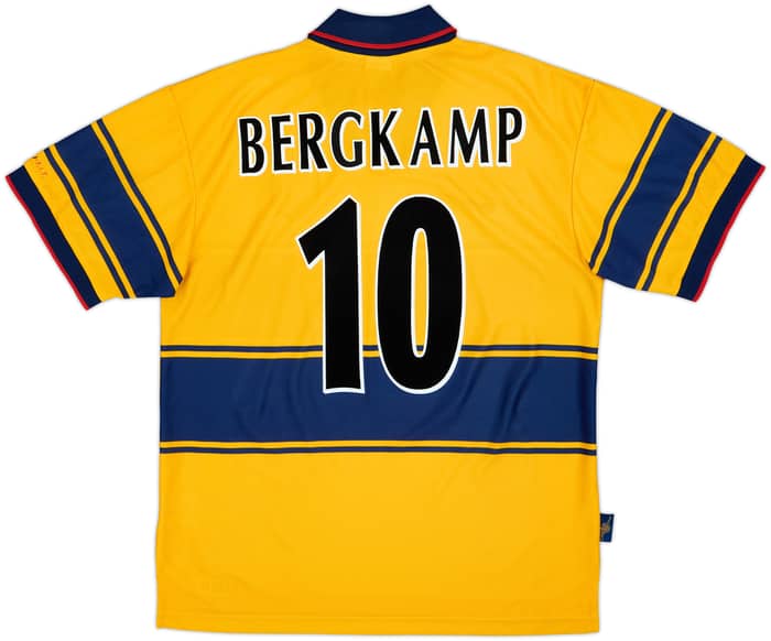 1997-99 Arsenal Away Shirt Bergkamp #10 - 6/10 - (L)
