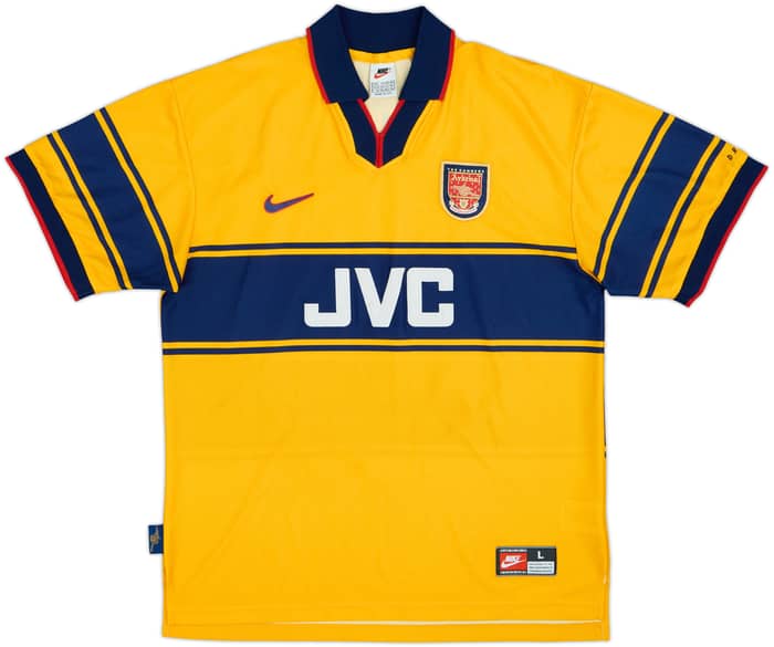 1997-99 Arsenal Away Shirt Bergkamp #10 - 6/10 - (L)