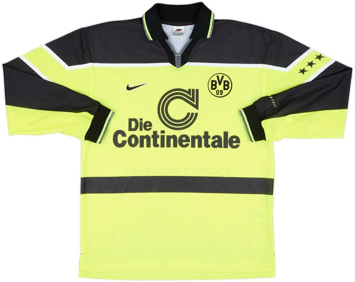 1997-98 Borussia Dortmund Player Issue Home L/S Shirt - 8/10 - (L)