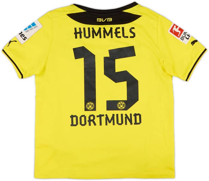 2013-14 Borussia Dortmund Home Shirt Hummels #15 - 7/10 - (S.Boys)