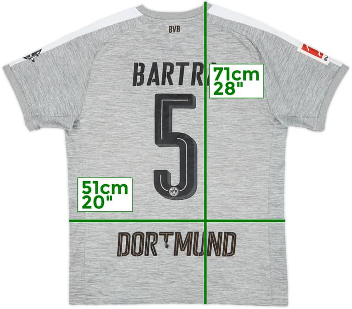 2017-18 Borussia Dortmund Third Shirt Bartra #5 - 5/10 - (M)