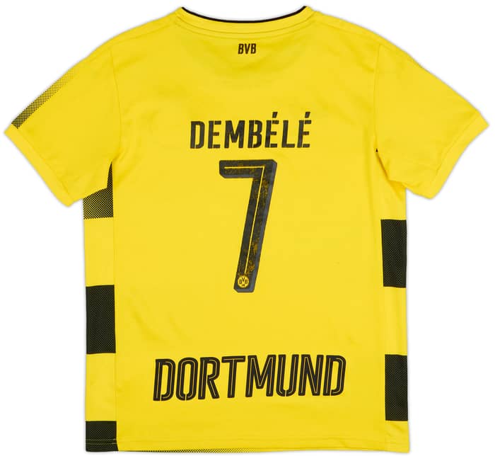 2017-18 Borussia Dortmund Home Shirt Dembele #7 - 5/10 - (L.Boys)