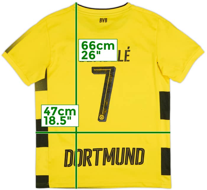 2017-18 Borussia Dortmund Home Shirt Dembele #7 - 5/10 - (L.Boys)