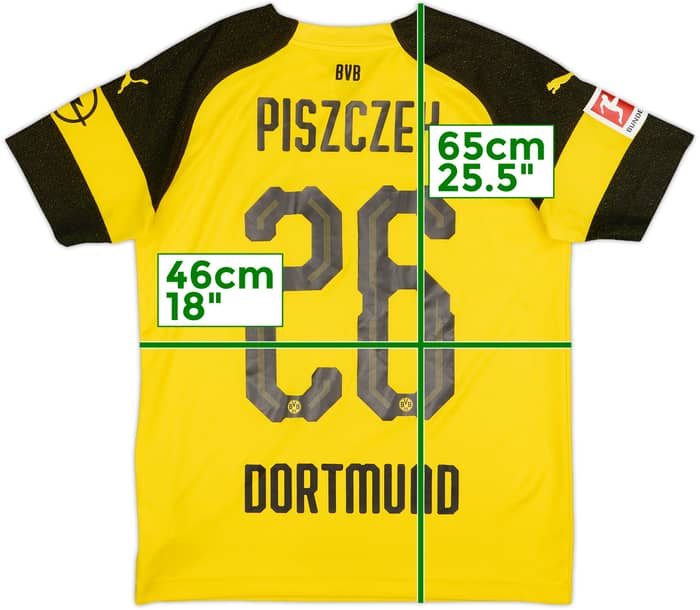 2018-19 Borussia Dortmund Home Shirt Piszczek #26 - 7/10 - (L.Boys)