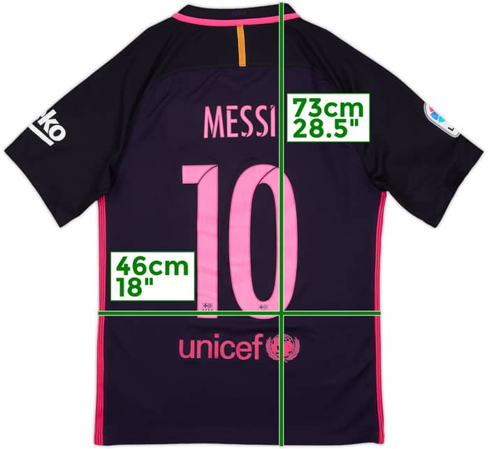 2016-17 Barcelona Away Shirt Messi #10 - 8/10 - (S)