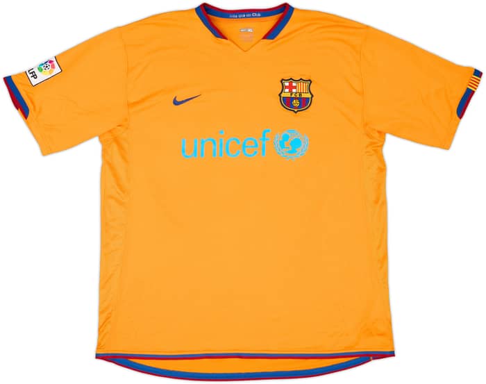 2006-08 Barcelona Away Shirt Ronaldinho #10 - 6/10 - (XL)
