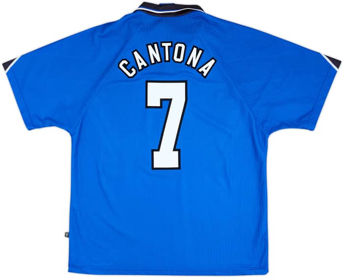 1996-98 Manchester United Third Shirt Cantona #7 - 8/10 - (XL)
