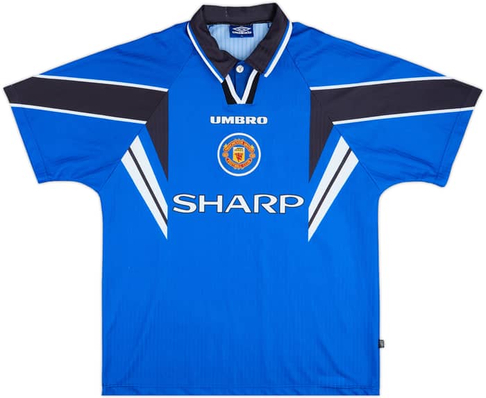 1996-98 Manchester United Third Shirt Cantona #7 - 8/10 - (XL)