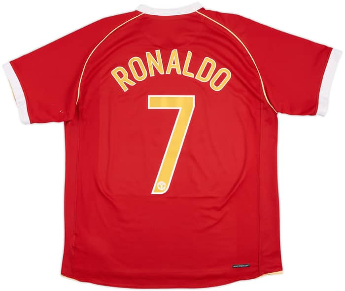 2006-07 Manchester United Camiseta de local Ronaldo #7 - 5/10 - (L)