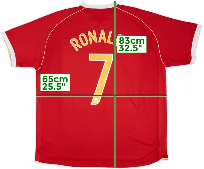 2006-07 Manchester United Home Shirt Ronaldo #7 - 6/10 - (3XL)