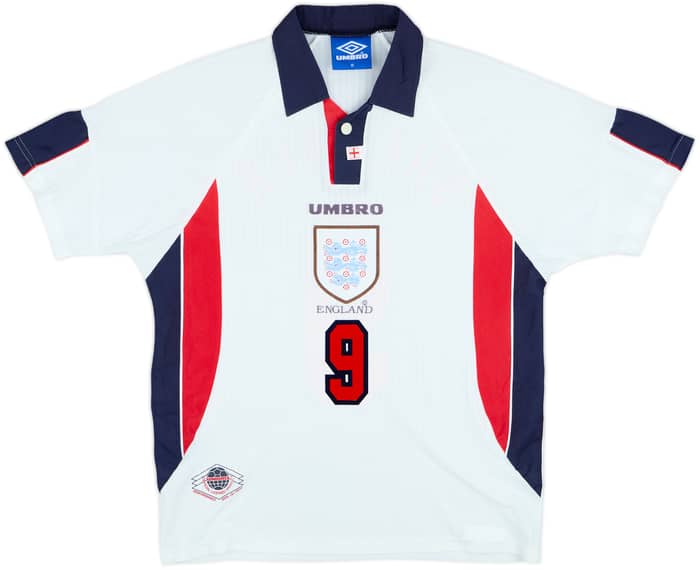 1997-99 England Home Shirt Shearer #9 - 5/10 - (M)