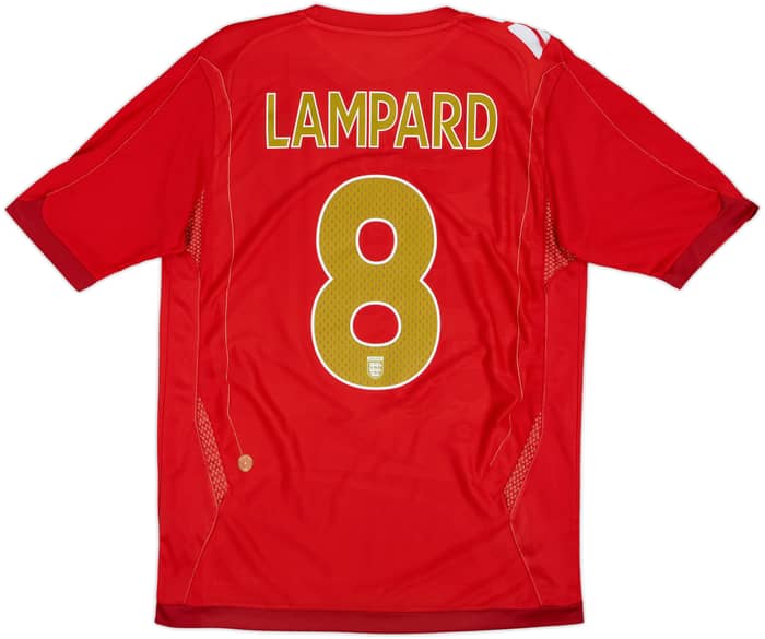 2006-08 England Away Shirt Lampard #8 - 5/10 - (M)