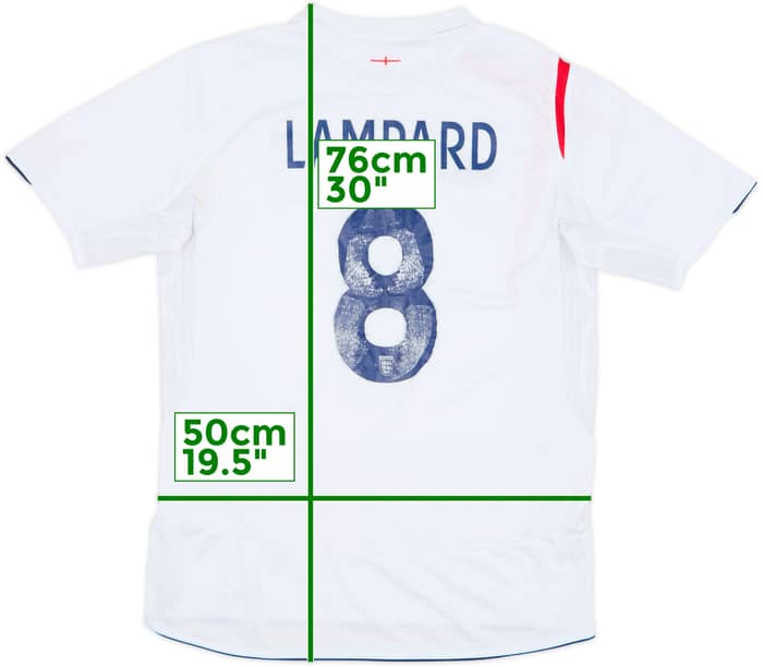 2005-07 England Home Shirt Lampard #8 - 4/10 - (M)