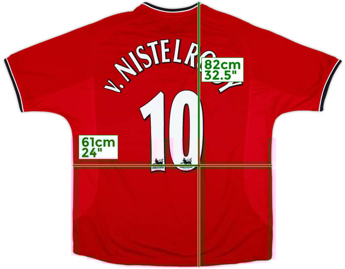 2000-02 Manchester United Home Shirt V.Nistelrooy #10 - 6/10 - (XL)