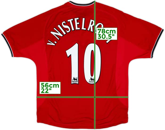 2000-02 Manchester United Home Shirt V.Nistelrooy #10 - 5/10 - (L)