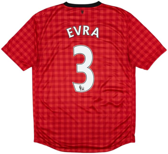 2012-13 Manchester United Home Shirt Evra #3 - 8/10 - (M)