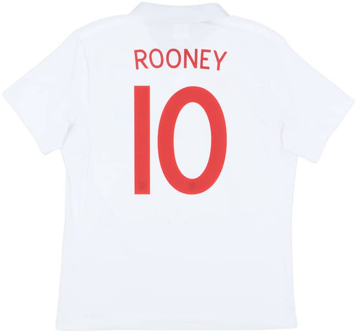 2009-10 England 'South Africa' Home Shirt Rooney #10 - 8/10 - (L)