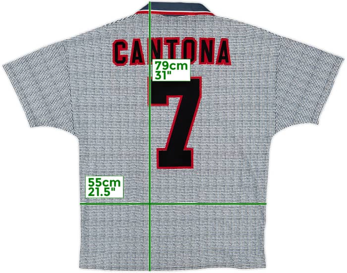 1995-96 Manchester United Away Shirt Cantona #7 - 5/10 - (L)