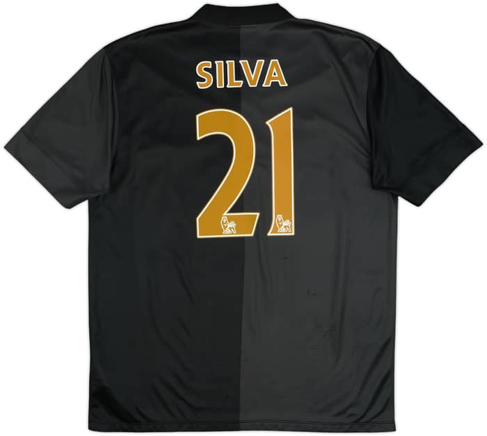 2013-14 Manchester City Away Shirt Silva #21 - 8/10 - (L)