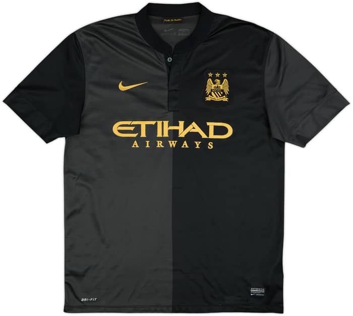 2013-14 Manchester City Away Shirt Silva #21 - 8/10 - (L)