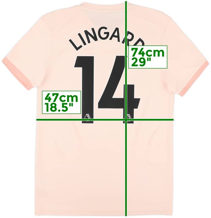 2018-19 Manchester United Away Shirt Lingard #14 - 10/10 - (S)