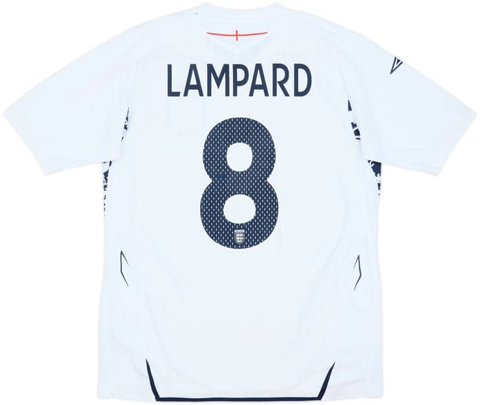 2007-09 England Home Shirt Lampard #8 - 6/10 - (M)