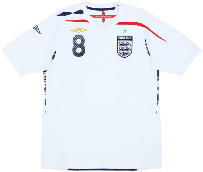 2007-09 England Home Shirt Lampard #8 - 6/10 - (M)