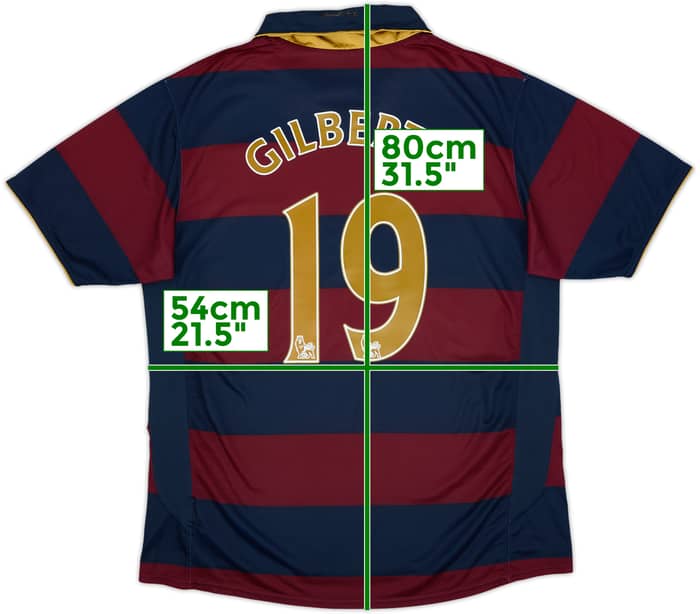 2007-08 Arsenal Third Shirt Gilberto #19 - 7/10 - (L)