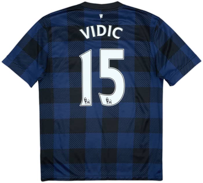 2013-14 Manchester United Away Shirt Vidic #15 - 6/10 - (M)