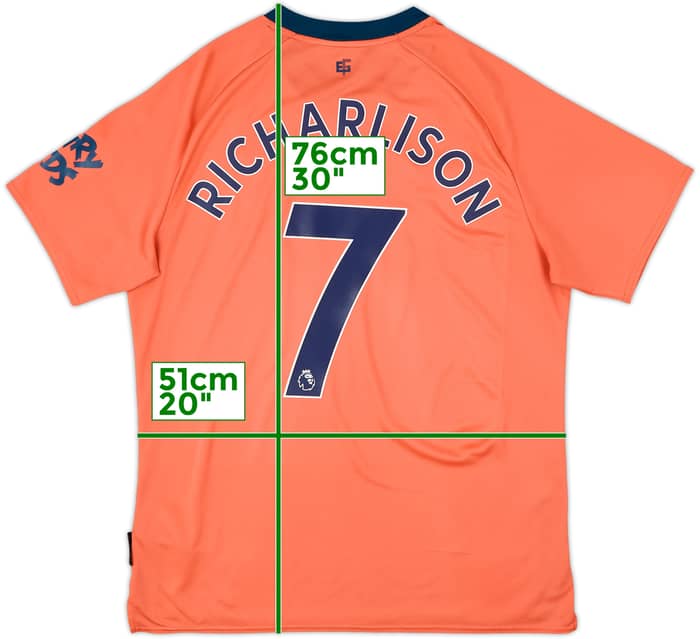 2019-20 Everton Away Shirt Richarlison #7 - 8/10 - (L)