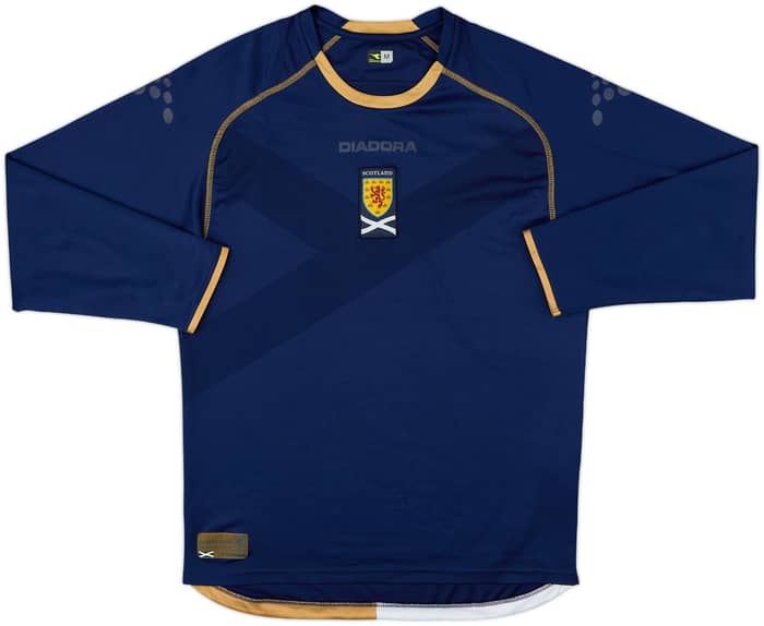 2007-08 Scotland Home L/S Shirt - 4/10 - (M)
