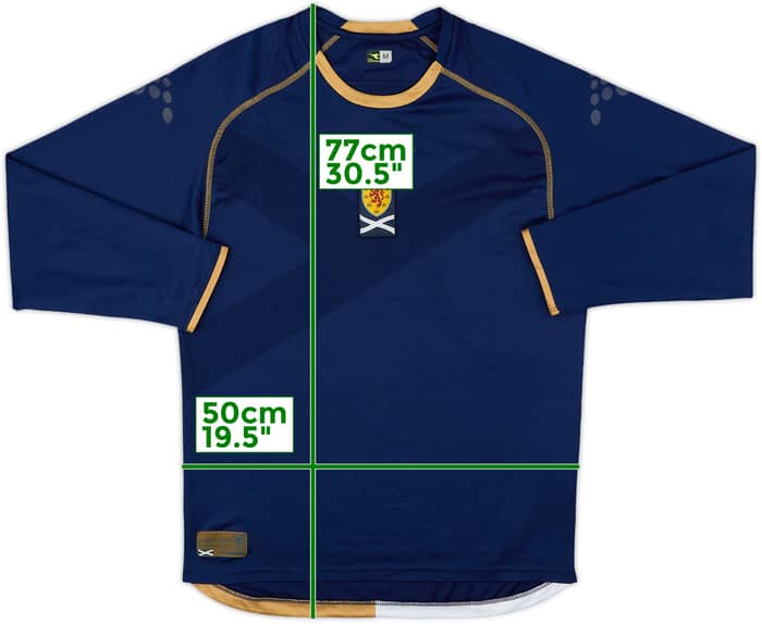 2007-08 Scotland Home L/S Shirt - 4/10 - (M)