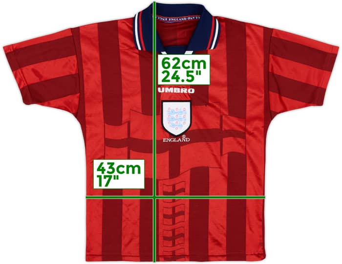 1997-99 England Away Shirt - 5/10 - (M.Boys)