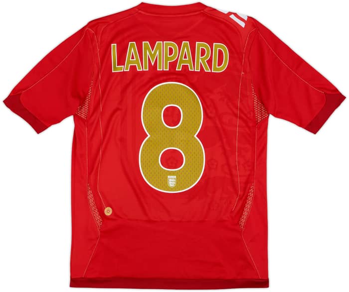 2006-08 England Away Shirt Lampard #8 - 8/10 - (XL.Boys)
