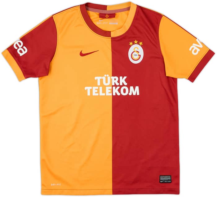 2013-14 Galatasaray Home Shirt - 8/10 - (L.Boys)
