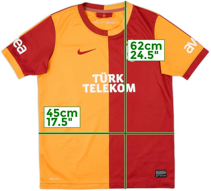 2013-14 Galatasaray Home Shirt - 8/10 - (L.Boys)