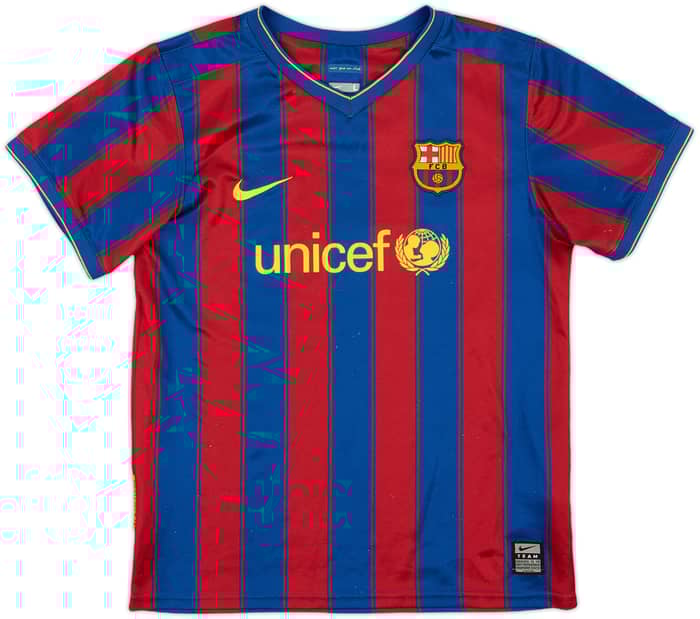 2009-10 Barcelona Home Shirt - 5/10 - (S.Boys)