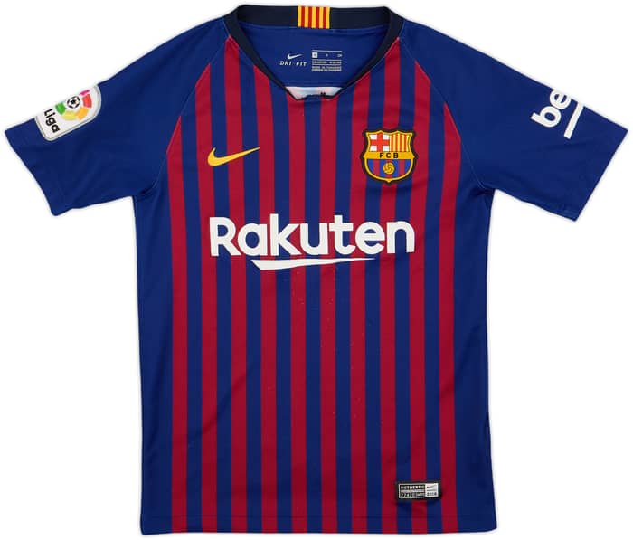 2018-19 Barcelona Home Shirt - 5/10 - (S.Boys)