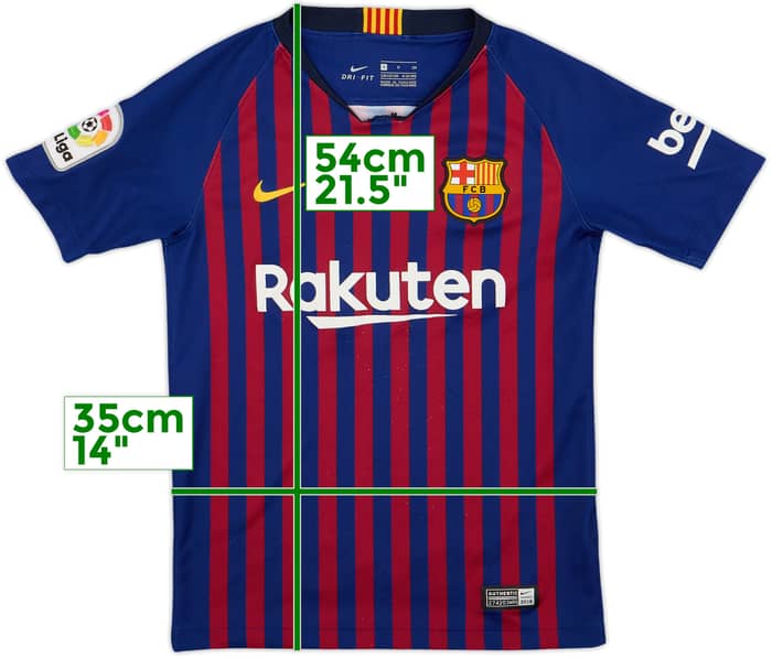 2018-19 Barcelona Home Shirt - 5/10 - (S.Boys)