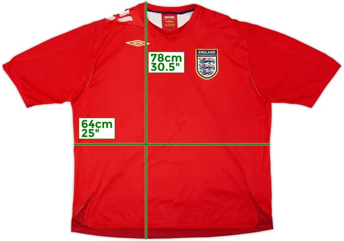 2006-08 England Away Shirt - 4/10 - (3XL)