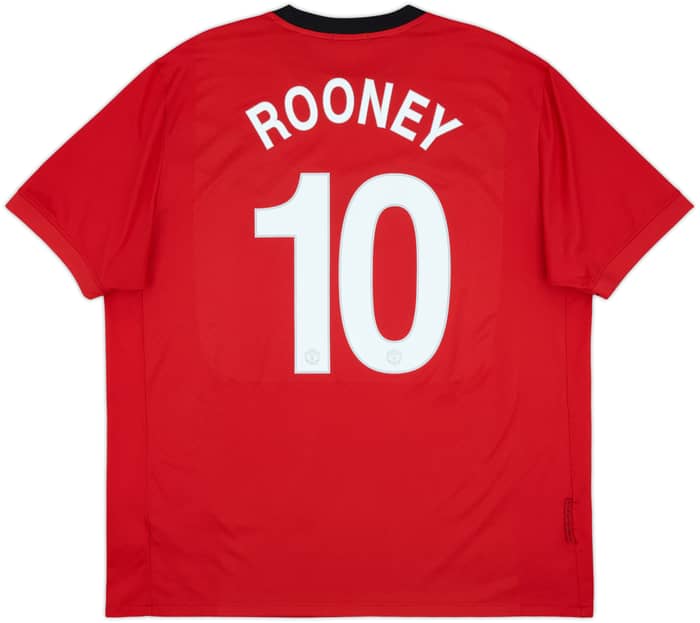 2009-10 Manchester United Home Shirt Rooney #10 - 5/10 - (XXL)